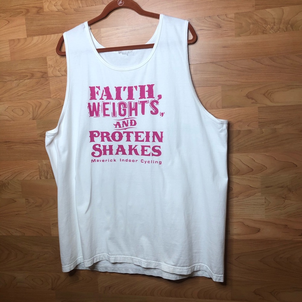 Faith, Weights and Protein Muscle Shirt